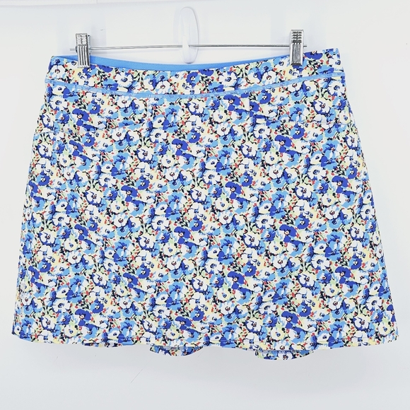 RLX Golf by Ralph Lauren Floral Print Pleated Performance 17" Skort Size Large - Picture 4 of 9